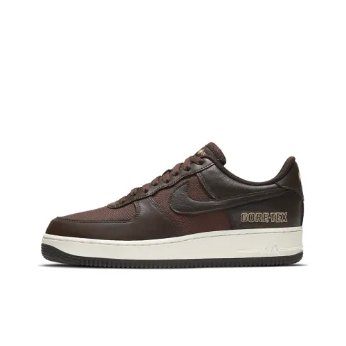 Nike Air FORCE 1 Gore Te Slip Resistant Покрытие Низкие Кроссовки для скейтбординга Унисекс Коричневый