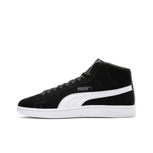 PUMA Smash v2 MID Топ Кроссовки для скейтбординга Унисекс Черный