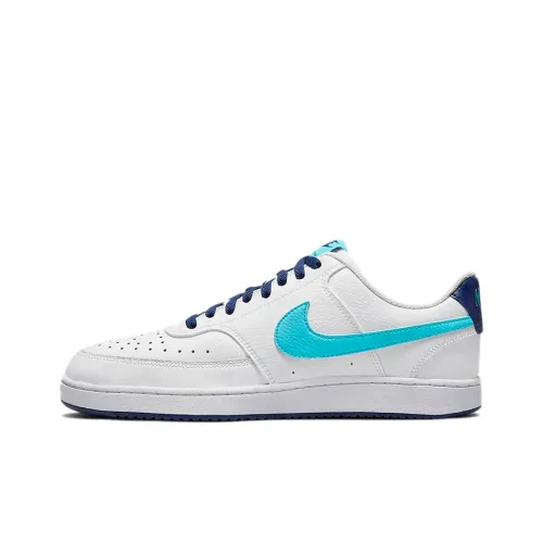 Nike Court Vision Series Low противоскользящие устойчивые к истиранию легкие низкие скейтбординговые кроссовки мужские белые и синие