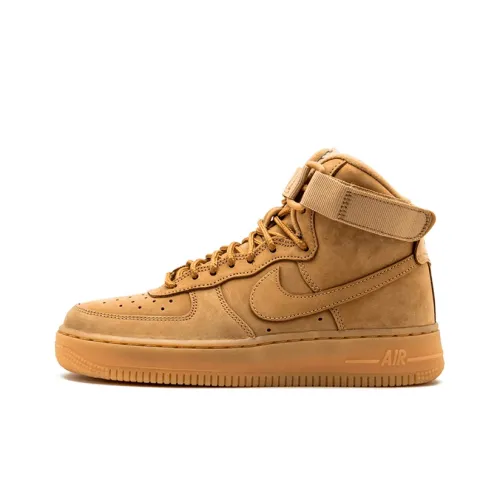 Nike Air Force 1 High Топ Скейтборд Кроссовки Женские Пшеница Выпуск 2015
