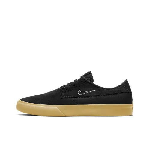 Nike SB Shane Shock Absorbers Abrasion Resistant Slip Resistant Low Top Скейтборд Кроссовки Мужские Черные Коричневые