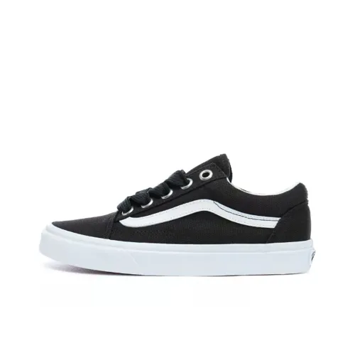 Vans Old Skool Low-Top Скейтборд Кроссовки Unisex Черный Белый