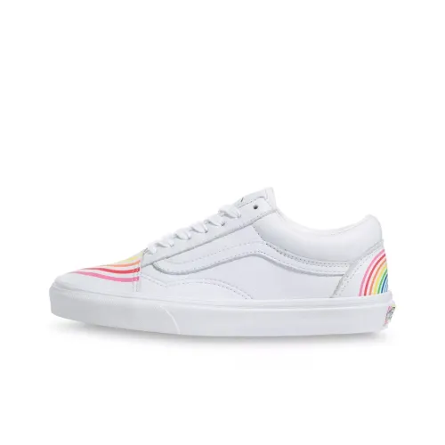 Flour SHOP x VANS Old Skool Collection Низкие Кроссовки для скейтбординга Унисекс Белый Радужный