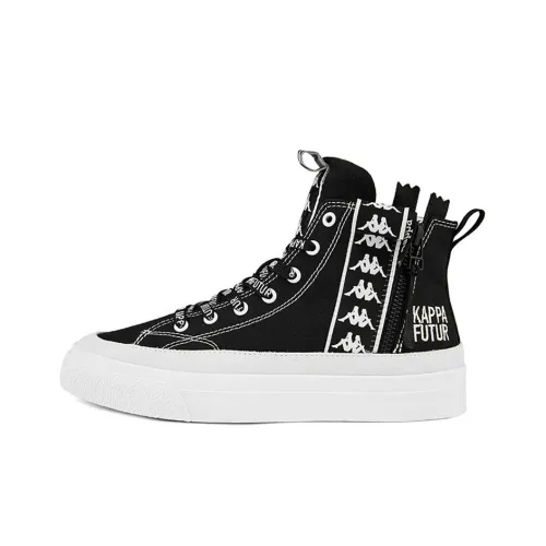 KAPPA BANDA Нескользящая Легкая Высокая Обувь для Скейтбординга Унисекс Черная