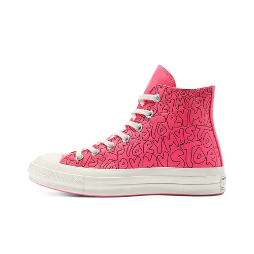 Converse Chuck Taylor All Star Износостойкий и Легкий Высокий Топ Кроссовки для скейтбординга Унисекс Розовый