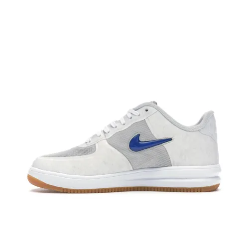 Nike Lunar Force 1 Low CLOT Fuse Slip Lightweight Skateboard Shoes Unisex Gray Blue