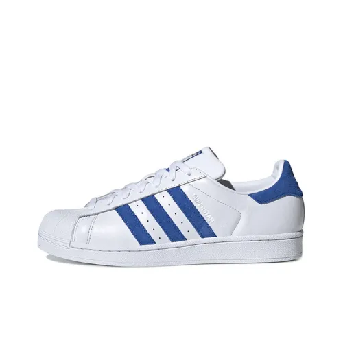 Adidas Originals Superstar Low Топ Скейтборд Кроссовки Унисекс Синий Белый