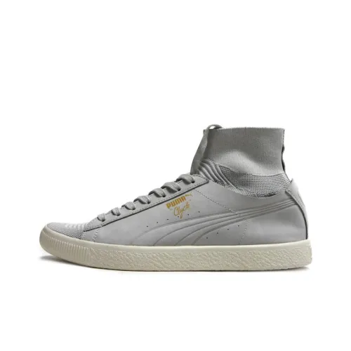 PUMA Clyde Sock MID Топ Кроссовки для скейтбординга Мужской Серый