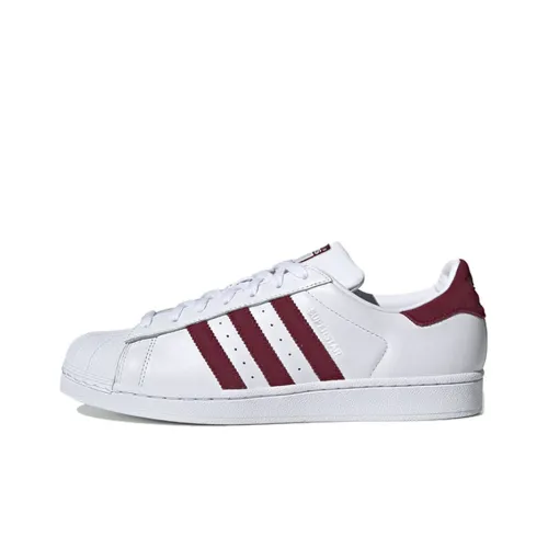 Adidas Originals SUPERSTAR Low Топ Скейтборд Кроссовки Унисекс Красный Белый