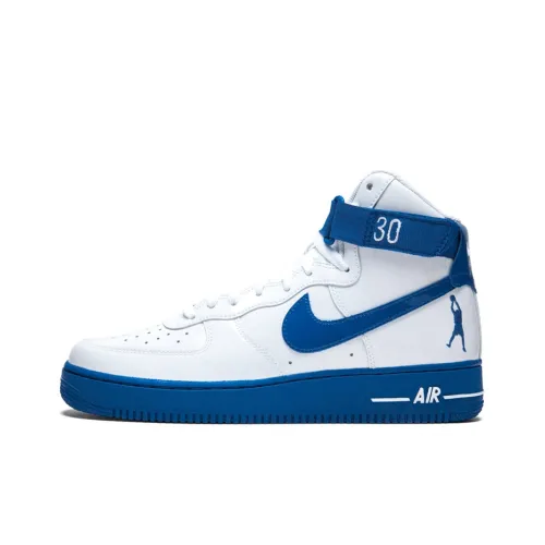 Nike Air FORCE 1 Sheed Think 16 Rude Awakening AF1 Легкий Покрытие Высокие Кроссовки для скейтбординга Мужские Белый Синий