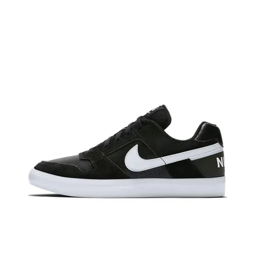 Nike SB Delta FORCE Vulc Low Топ Скейтборд Кроссовки Унисекс Черный Белый