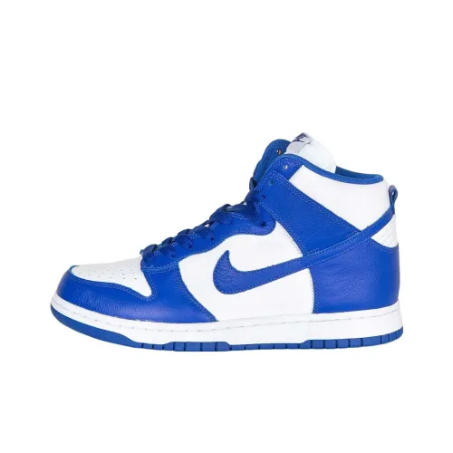 Nike Dunk Kentucky Slip-resistant High Top Скейтбординг Мужские Синие Белые 2016