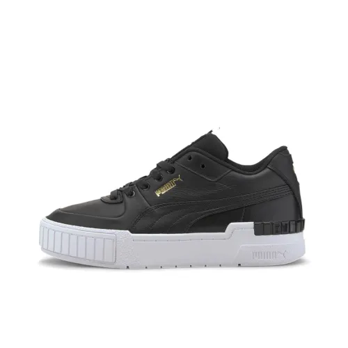 PUMA Cali Sport Low Топ Скейтборд Кроссовки Женские Черный Белый