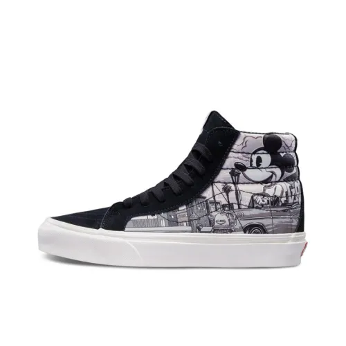 Vans SK8 UA OG L High Топ Скейтборд Кроссовки Унисекс Серый Белый