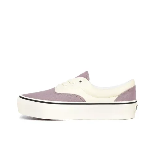 Vans Era 2 Тон Платформа Низкие Кроссовки для Скейтбординга Унисекс Белый Фиолетовый