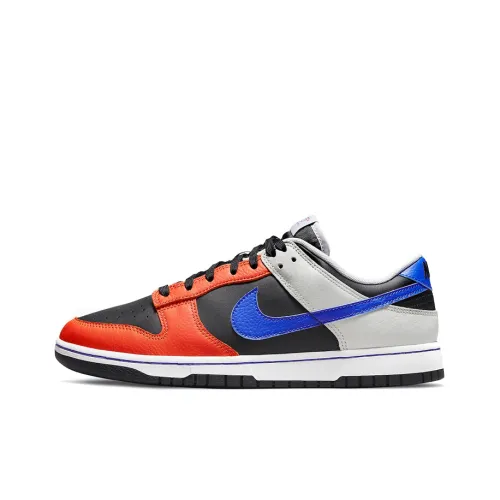 NBA x Nike Dunk EMB 'Knicks' Low Топ Скейтборд Кроссовки Мужские Черные Синие Оранжевые