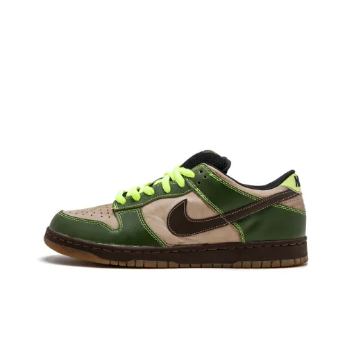 Nike Dunk SB Jedi Low Топ Скейтборд Кроссовки Мужские Коричнево-Зеленые