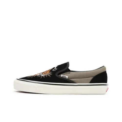Vans Slip On Series Anaheim Factory Classic Low Top Скейтборд Кроссовки Unisex Черный Желтый