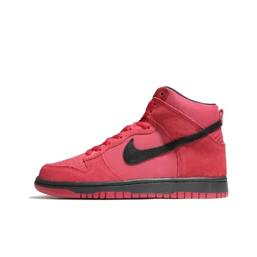 Nike Dunk High 'Спортзал' Термический Противоскользящий и Устойчивый к Износу Верх Кроссовки для Скейтбординга Мужские Красный Черный