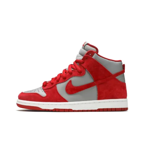 nike Dunk SB Pro UNLV Slip-resistant Abrasion-resistant MID Top Скейтбординг Кроссовки Мужские Красный Серый