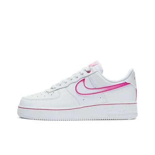 Nike Air Force 1 Low Slip Resistant Abrasion Resistant Low Топ Скейтборд Кроссовки Женские Белые Розовые