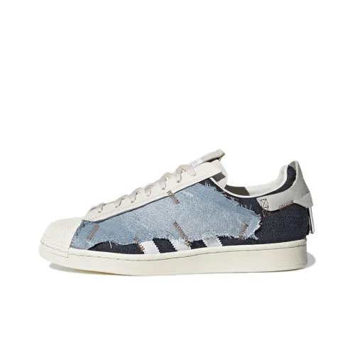 Adidas Originals Superstar WS1 Low Топ Скейтборд Кроссовки Унисекс Джинсовый Синий