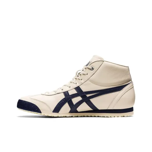 Onitsuka Tiger MEXICO 66 SD MR Покрытие Slip-resistant Mid Топ Скейтборд Кроссовки Unisex Бежевый Синий