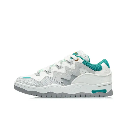 LiNing CF Tracing The One Slip-Resistant Abrasion-Resistant Легкий Низкий Топ Скейтборд Кроссовки Мужские Зеленые