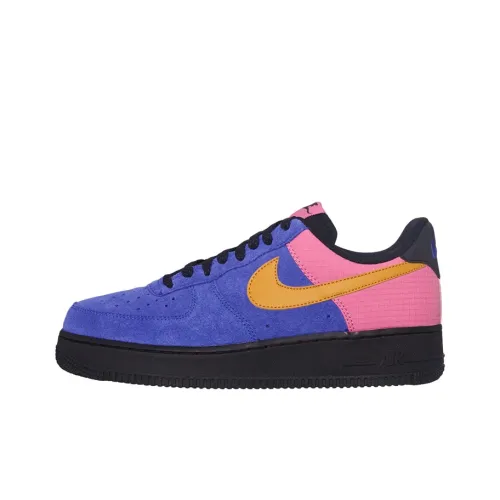 Nike Air Force 1 Slip-Resistant Low Top Скейтборд Кроссовки Мужские Розовые Фиолетовые Splice