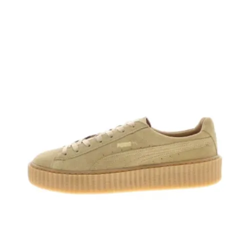 PUMA Suede Creeper Rihanna Fenty Low Top Скейтборд Кроссовки Унисекс Oatmeal