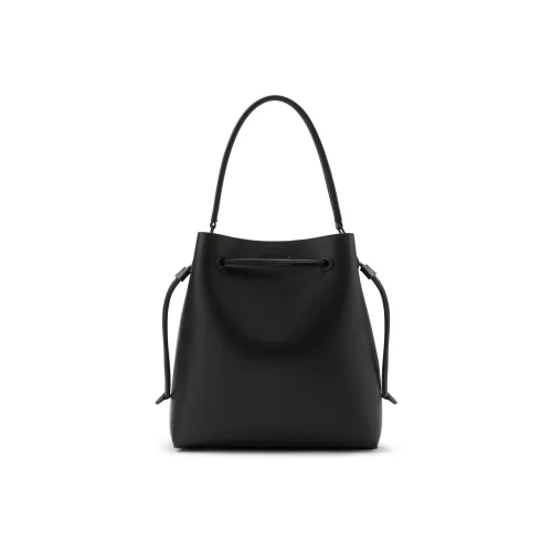 CHARLES KEITH Полиуретан Одно Плечо Сумка Большая Женская Глубокий Черный Бежевый