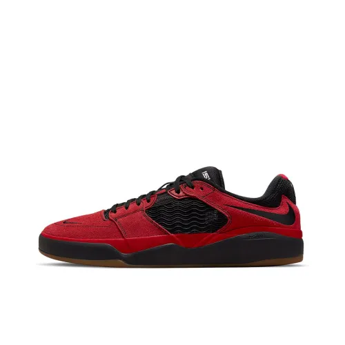 Nike SB Ishod Varsity Красный Slip-resistant Abrasion-resistant Lightweight Low-Top Скейтборд Кроссовки Unisex Black Red