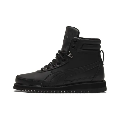 PUMA Desierto V2 Balance High Top Скейтборд Кроссовки Унисекс Pure Black