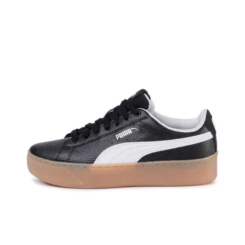 PUMA Vikky Platform Low Топ Скейтборд Кроссовки Женские Черные