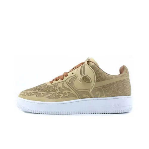 Nike Air Force 1 Mark Smith Кашемир Лазерное Покрытие Низкие Кроссовки для скейтбординга Мужские Хаки Золото