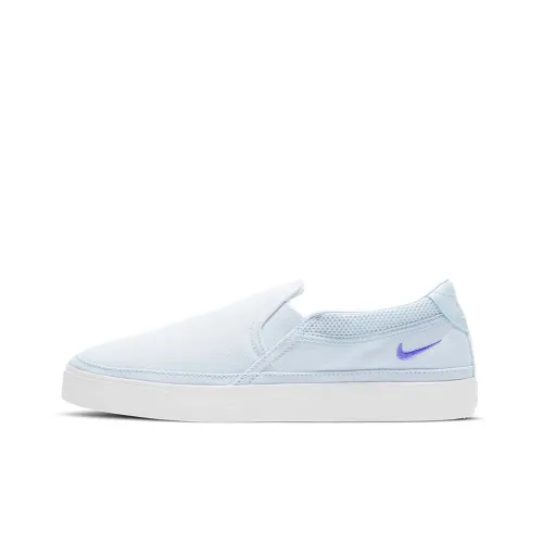 Nike Court Legacy Slip Resistant Abrasion Resistant Легкий Низкий Топ Скейтборд Кроссовки Женские Светло-Синий
