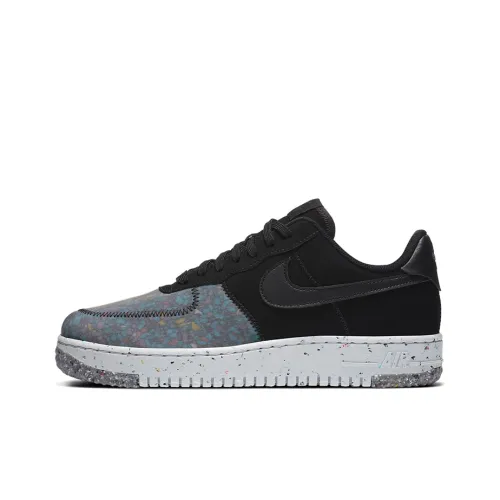 Nike Air FORCE 1 Crater Slip-on Устойчивый к истиранию Низкий Топ Скейтбординг Мужской Серый Черный