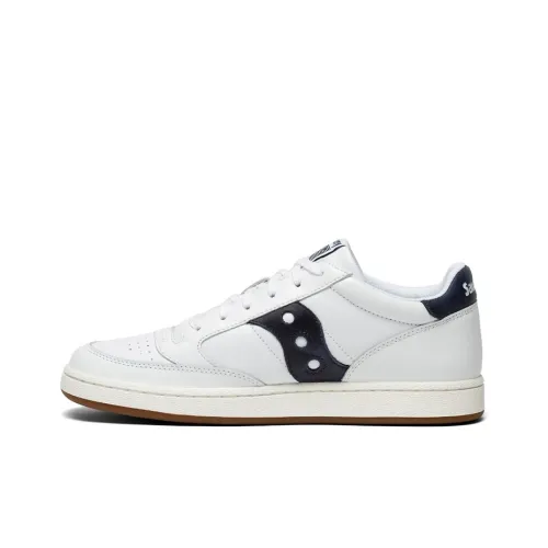 Saucony Jazz Court Амортизация Износостойкий Низкий Топ Скейтборд Кроссовки Унисекс Белый Черный