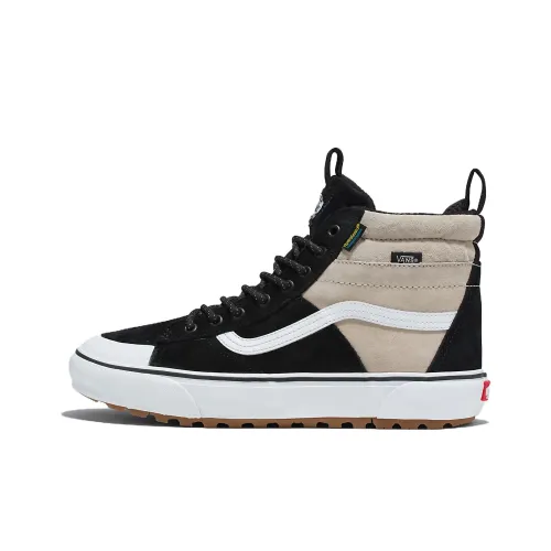 Vans SK8 High Топ Скейтборд Кроссовки Унисекс Черный Белый Хаки