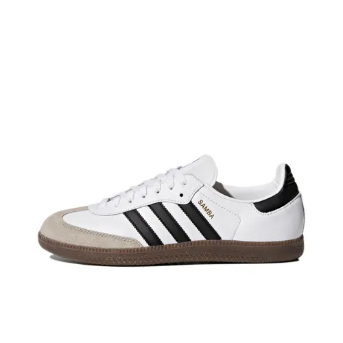 Adidas Originals SAMBA OG Устойчивые к истиранию низкие скейтборд-кроссовки унисекс белые