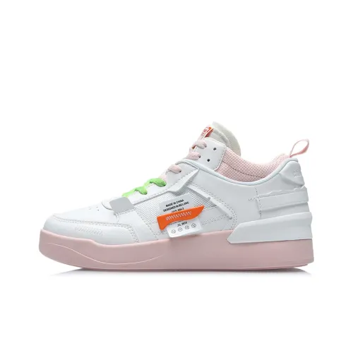 LINING CF Новый Sequence Non Нижняя юбка Легкий MID Топ Кроссовки для скейтбординга Женские Белые Розовые