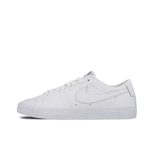 NBA x Nike Blazer Non Slip Легкий Низкий Топ Скейтборд Кроссовки Мужские Белые