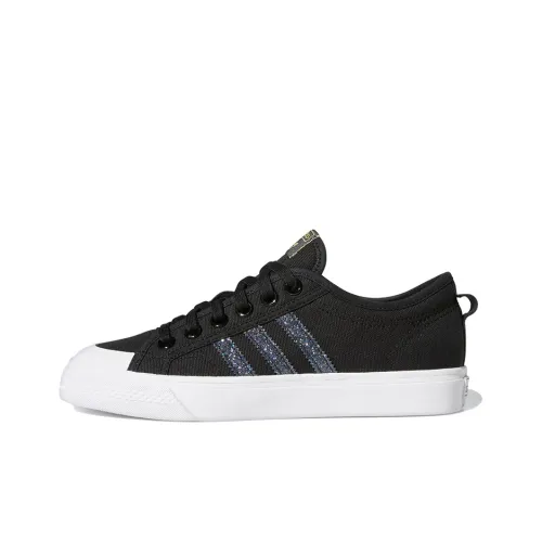 Adidas Originals NIZZA Low Топ Скейтборд Кроссовки Женские Черные Синие