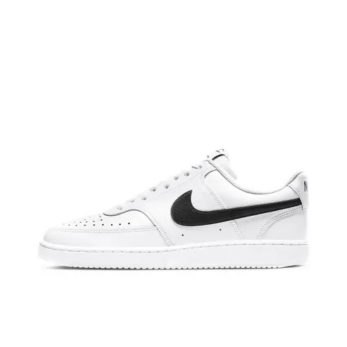 Nike Court Vision 1 Low Топ Скейтборд Кроссовки Унисекс Белый Черный