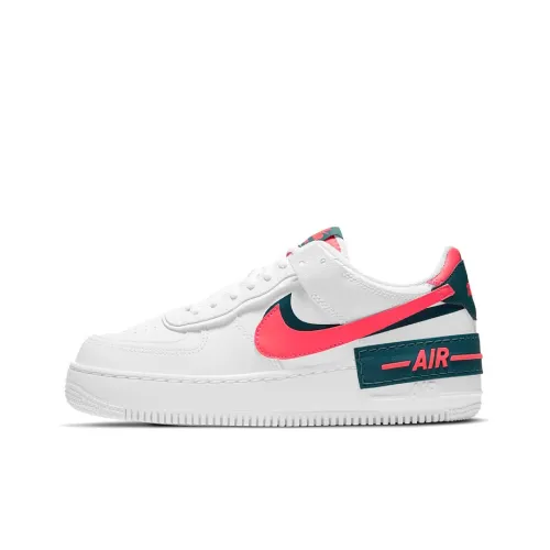 Nike Air Force 1 Shadow Low Топ Скейтборд Кроссовки Женские Белые Розовые Зеленые