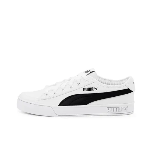 PUMA Smash v2 Легкий Низкий Топ Скейтборд Кроссовки Унисекс Черный Белый