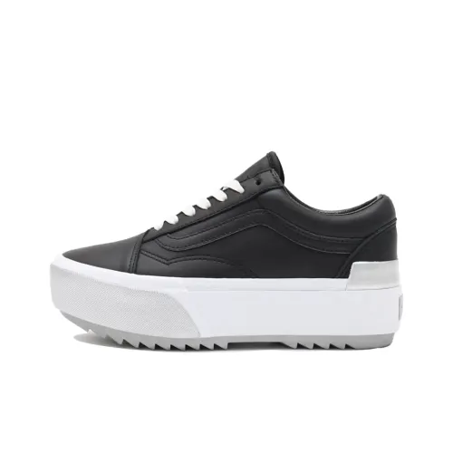 Vans Old Skool Collection Низкие Кроссовки для Скейтбординга Унисекс Черный Белый Серый