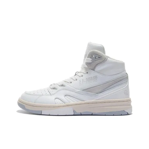 LINING 937 DELUXE co-brand Hi Аbrasion Resistant Легкий And Дышащий Высокий Топ Скейтборд Кроссовки Женские Экрю