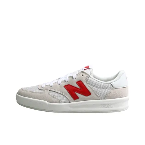 New Balance NB 300 Low Топ Скейтборд Кроссовки Женские Бежевый Белый Красный B Ширина