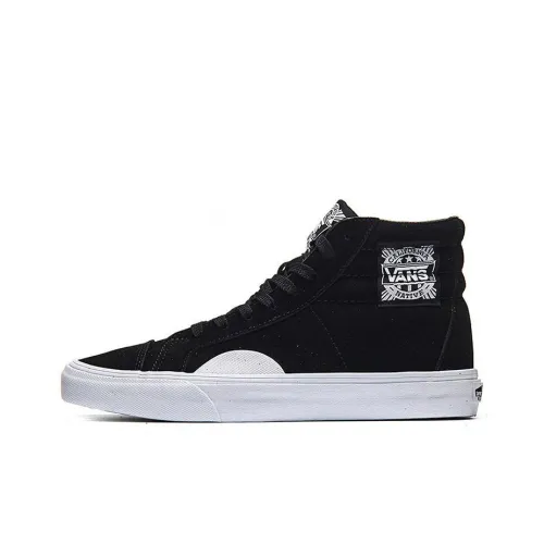 VANS SK8 Износостойкий Легкий и Дышащий Высокие Кроссовки для Скейтбординга Унисекс Стандартный Черный